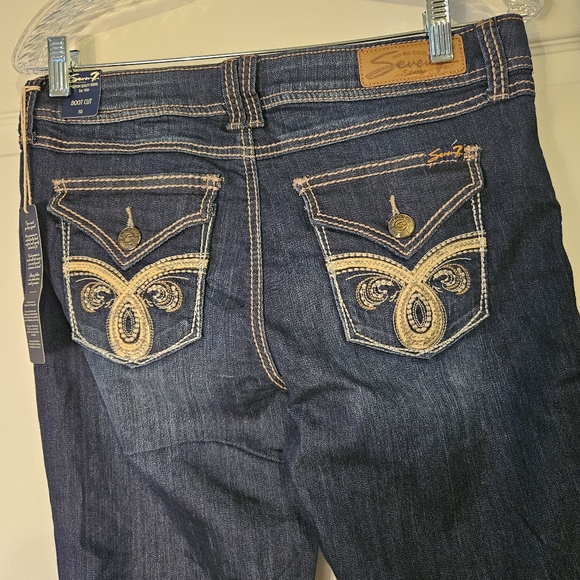 Seven7 bootcut jeans size10..nwt..darkwash..nice looking jean - Picture 12 of 16